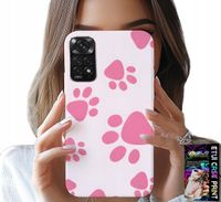 ETUI DO XIAOMI NOTE 11 / 11S - RÓŻOWE PSIE ŁAPKI, PLECKI, OBUDOWA CASE