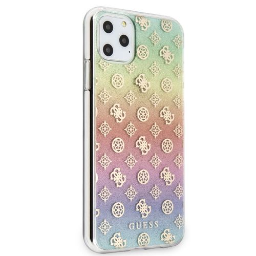 Guess 4G Peony Electroplated Pattern - Etui iPhone 11 Pro Max (tęczowy) na Arena.pl