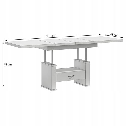 ŁAWA,ŁAWOSTÓŁ ROZKŁADANY Z SZUFLADĄ WENGE na Arena.pl