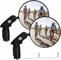 LUSTERKA ROWEROWE X2 WYPUKŁE REGULOWANE OBROTOWE 360° ROWER WSTECZNE