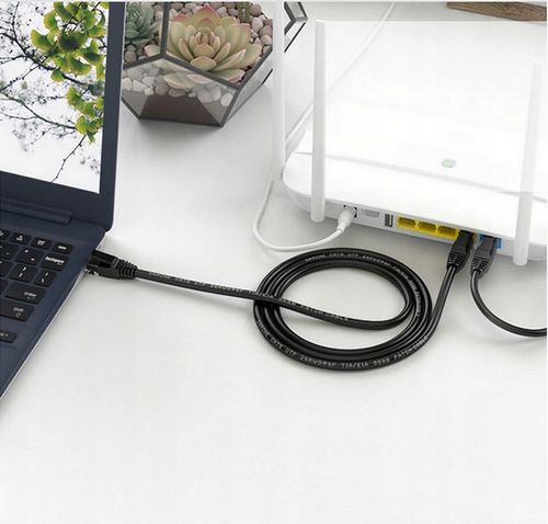 Kabel Internetowy Ethernet Skrętka RJ45 LAN kat 6A SFTP LSZH 10m Biały na Arena.pl