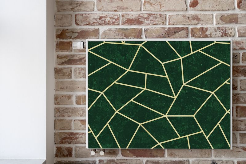 Mata Magnetyczna Zielony MARMUR Wzór Geometryczny Abstrakcja 110cm x 60cm zdjęcie 6