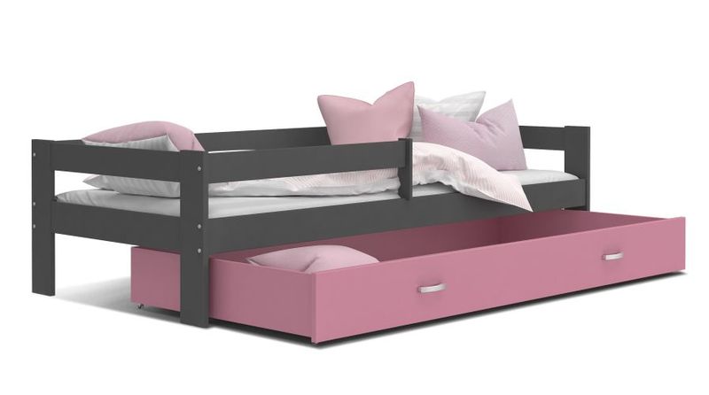 Łóżko dla dzieci HUGO COLOR 190x80 + szuflada + materac na Arena.pl