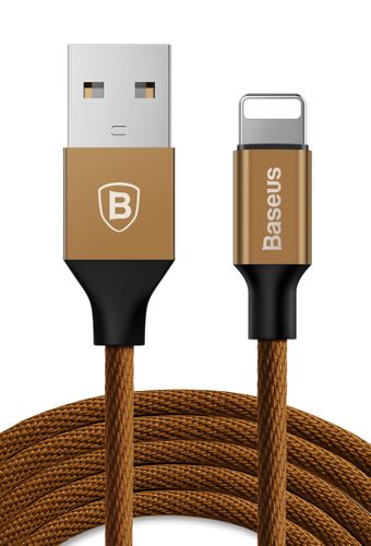 Kabel USB lightning Iphone Ipad Baseus Yiven 180cm brązowy na Arena.pl