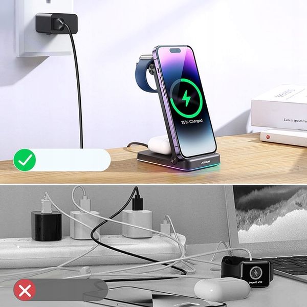 ŁADOWARKA INDUKCYJNA DO IPHONA 12 13 14 15 Qi DO MAGSAFE / AIRPODS / WATCH zdjęcie 2