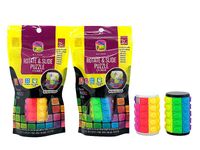 gra zręcznościowa, magiczna kostka, układanka walec  6,5x4x4cm