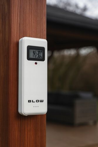 STACJA POGODY BEZPRZEWODOWA POGODOWA METEO TERMOMETR ZEGAR BUDZIK na Arena.pl