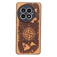 Drewniane Etui Bewood do OnePlus 13 RÓŻA WIATRÓW MERBAU