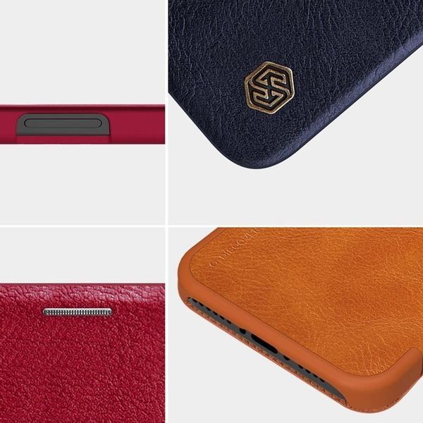 Nillkin Qin Leather Case - Etui Apple iPhone 12 Pro Max (Red) zdjęcie 8