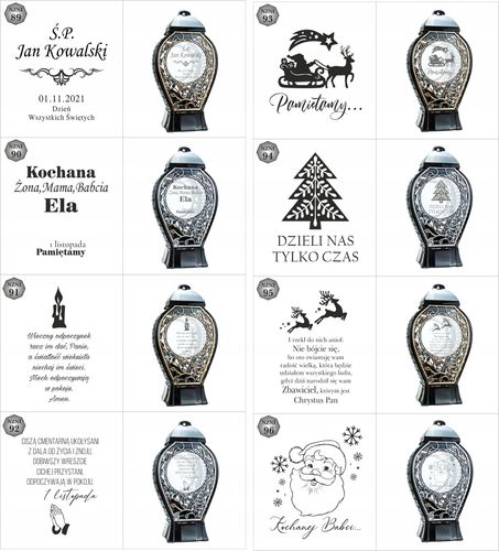 DUŻY Znicz personalizowany z datą napisem tekstem imieniem unikalny na Arena.pl