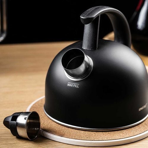 czajnik 1,5l z gwizdkiem kinghoff kh-1897 czarny mat na Arena.pl