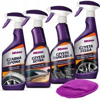 ZESTAW KOSMETYKÓW DO CZYSZCZENIA SAMOCHODU AUTA BRUMM POMYSŁ NA PREZENT