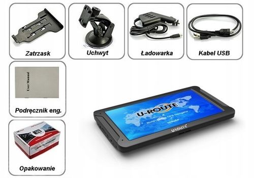 NAWIGACJA CIĘŻAROWA GPS 7" UROUTE ANDROID IGO NEXTGEN KORKI TMC ONLINE na Arena.pl