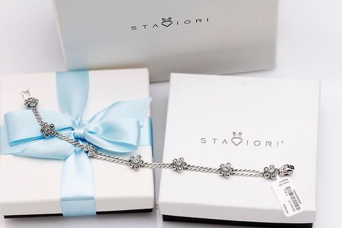 Srebrna bransoleta BDM4107 - Markazyty na Arena.pl