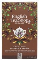 ENGLISH TEA SHOP Herbatka ziołowa Rooibos kakao waniliia BIO (20 x 2g) 40 g