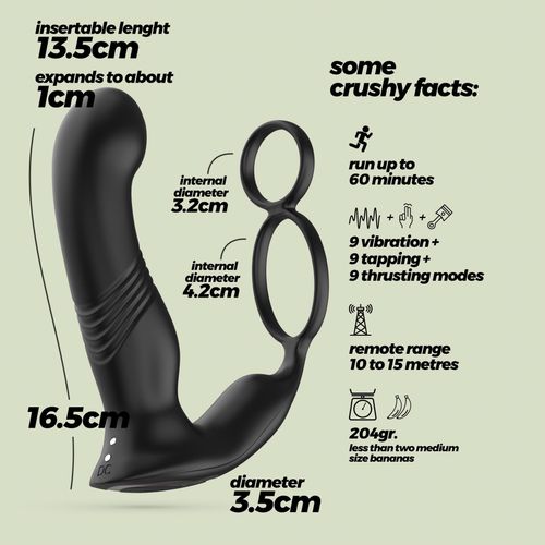 crushious erixos prostate vibrator with remote control na Arena.pl