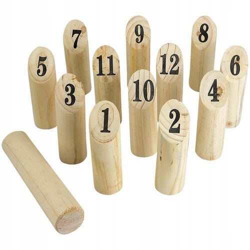 KUBB Towarzyska Gra Skandynawskie KRĘGLE z drewna szwedzka zabawa ZBIJAK 3+ na Arena.pl