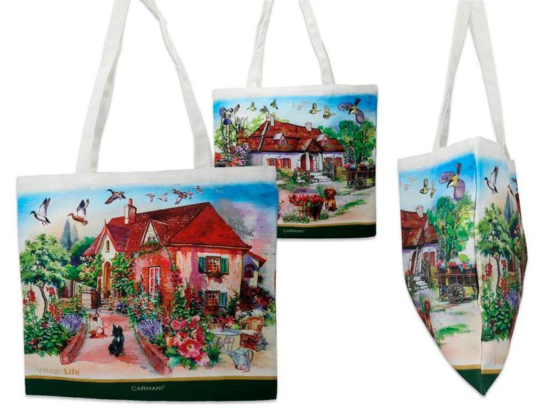 Torba płócienna - Village Life (CARMANI) zdjęcie 1