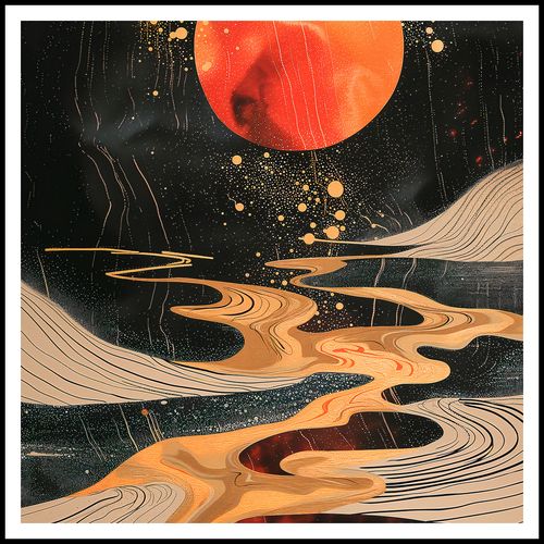 Plakat 100x100cm Planetarny Taniec na Arena.pl