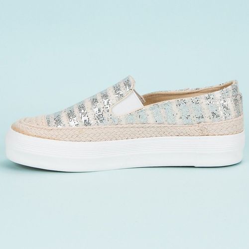 Srebrne Trampki Espadryle r.40 na Arena.pl
