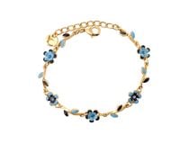kwiatowa, niebieska bransoletka z kolekcji blossom (b8156au/1/n)