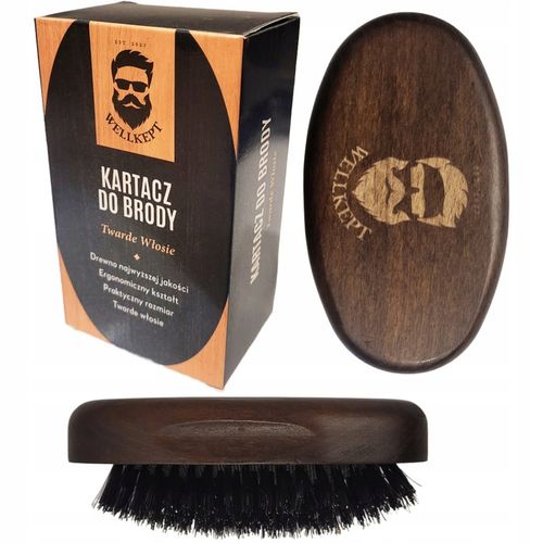 Szczotka do Brody i Wąsów Kartacz Twarda Twarde Włosie na Arena.pl