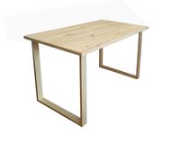 Stół do salonu kuchni 70x120x28 LOFT złoty Dąb Craft