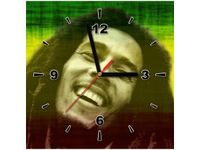 30X30CM ZEGAR BOB MARLEY OBRAZ DREWNO