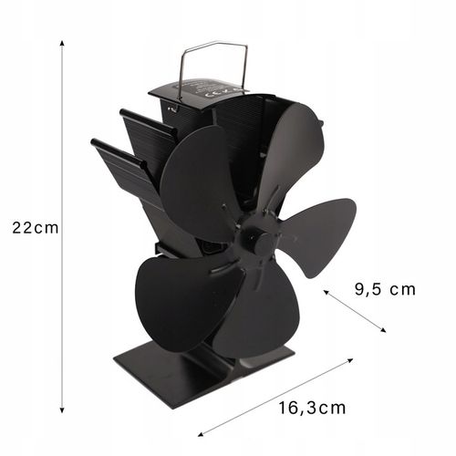 Wentylator Kominkowy Zasilany Ciepłem Termoelektryczny Wiatrak bez Prądu na Arena.pl