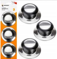 UCHWYTY GAŁKI DO POKRYWEK DO GARNKA UCHWYT 3szt