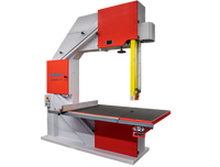 Przemysłowa piła taśmowa pionowa do drewna pilarka 4kW mocna 3 koła solidna