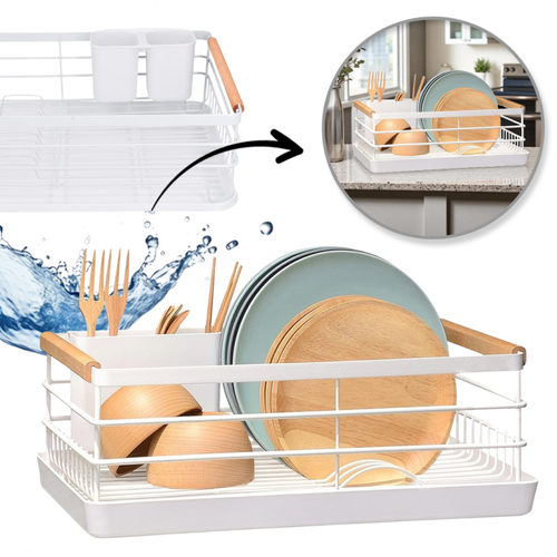 Suszarka do naczyń, ociekacz z tacką 43 x 30,5 x 14cm biały SU05B na Arena.pl