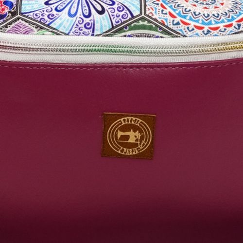 Torebka-Nerka Ciemnofioletowa z Geometrycznym Motywem – 3w1 Handmade na Arena.pl