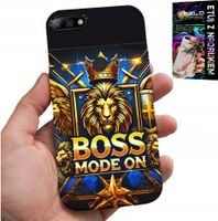 ETUI DO HUAWEI Y7 2018 - BOSS LEW Z KORONĄ NA TARCZY CASE + FOLIA