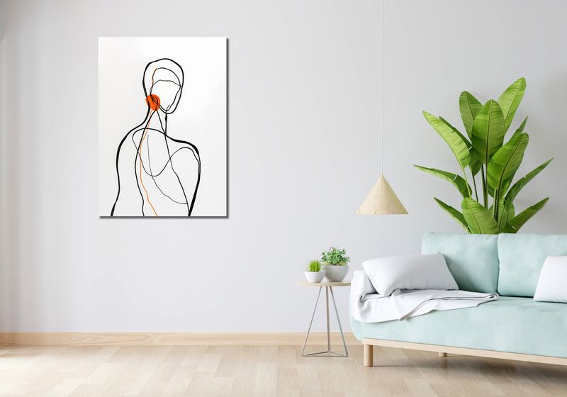 Obraz 70x100cm Pustka w Barwie zdjęcie 2