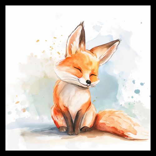 Plakat 40x40cm Zadowolony Lisek na Arena.pl