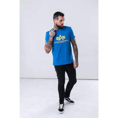 Alpha Industries BASIC T SHIRT 351 PACIFIC BLUE na Arena.pl