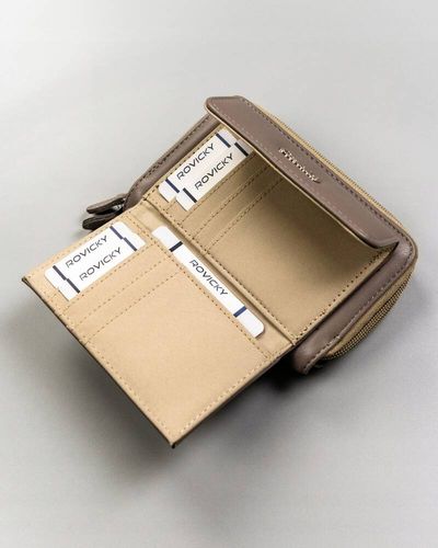 duży, poziomy portfel damski ze skóry ekologicznej - 4u cavaldi na Arena.pl