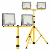 Halogen naświetlacz LED 2x 50W + statyw budowlany