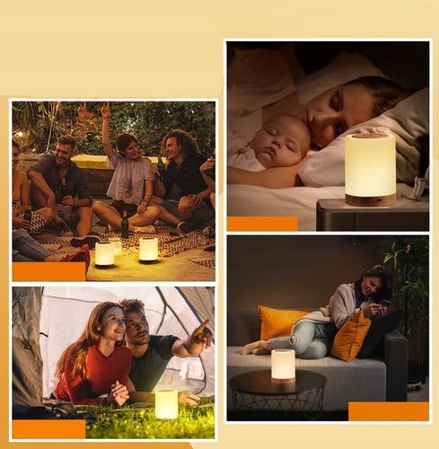 LAMPKA NOCNA LED, DOTYKOWA, ŚCIEMNIANA, LAMPA STOŁOWA LED, LAMPKA na Arena.pl