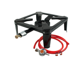 PALNIK GAZOWY TABORET ŻELIWNY KUCHENKA 8kW + ZESTAW DO BUTLI GAZOWEJ