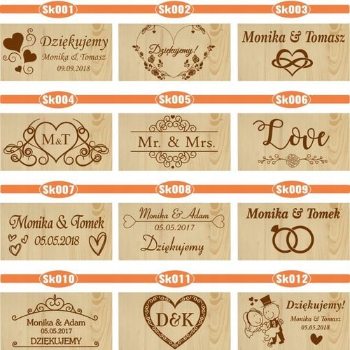 Pudełko na koperty drewniana skrzynka z nadrukiem na Arena.pl