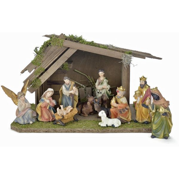CUDOWNE Figurki do Szopki KOLOROWE, 11-części - maks. 7,0cm wysokie zdjęcie 4