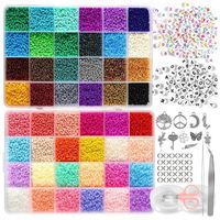 KORALIKI DO ROBIENIA BRANSOLETEK BIŻUTERII ZESTAW KORALIKÓW LITERKI 35000