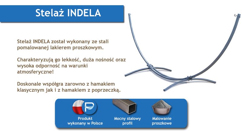 POTENZA Stelaż INDELA do 120kg do hamaka zdjęcie 7
