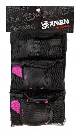 Ochraniacze RAVEN Dexard Black/Pink M na Arena.pl