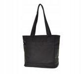 Laura Biaggi - modna torebka shopper nylonowa czarny 0300-024