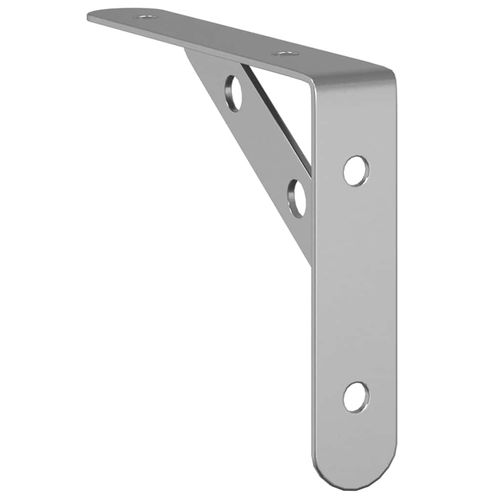 Wsporniki do półek, 4 szt., 15x2,5x11,5 cm, srebrna stal na Arena.pl