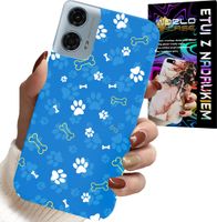 ETUI DO MOTOROLA MOTO G85 5G - ŁAPKI KOŚCI PIES PATROL WZORY DLA DZIECI