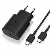 SZYBKA ŁADOWARKA SIECIOWA TELEFONU DLA SAMSUNG 25W + KABEL USB-C 1M TYP-C
